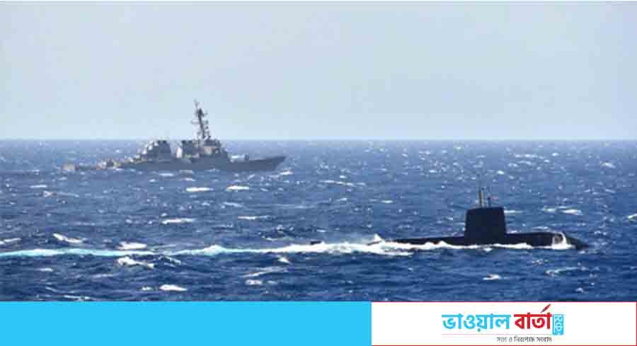 দক্ষিণ চীন সাগরে প্রথমবারের মতো জাপান ও আমেরিকার নৌ মহড়া